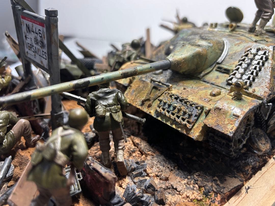 戦車　ジオラマ　ドイツ　アメリカ