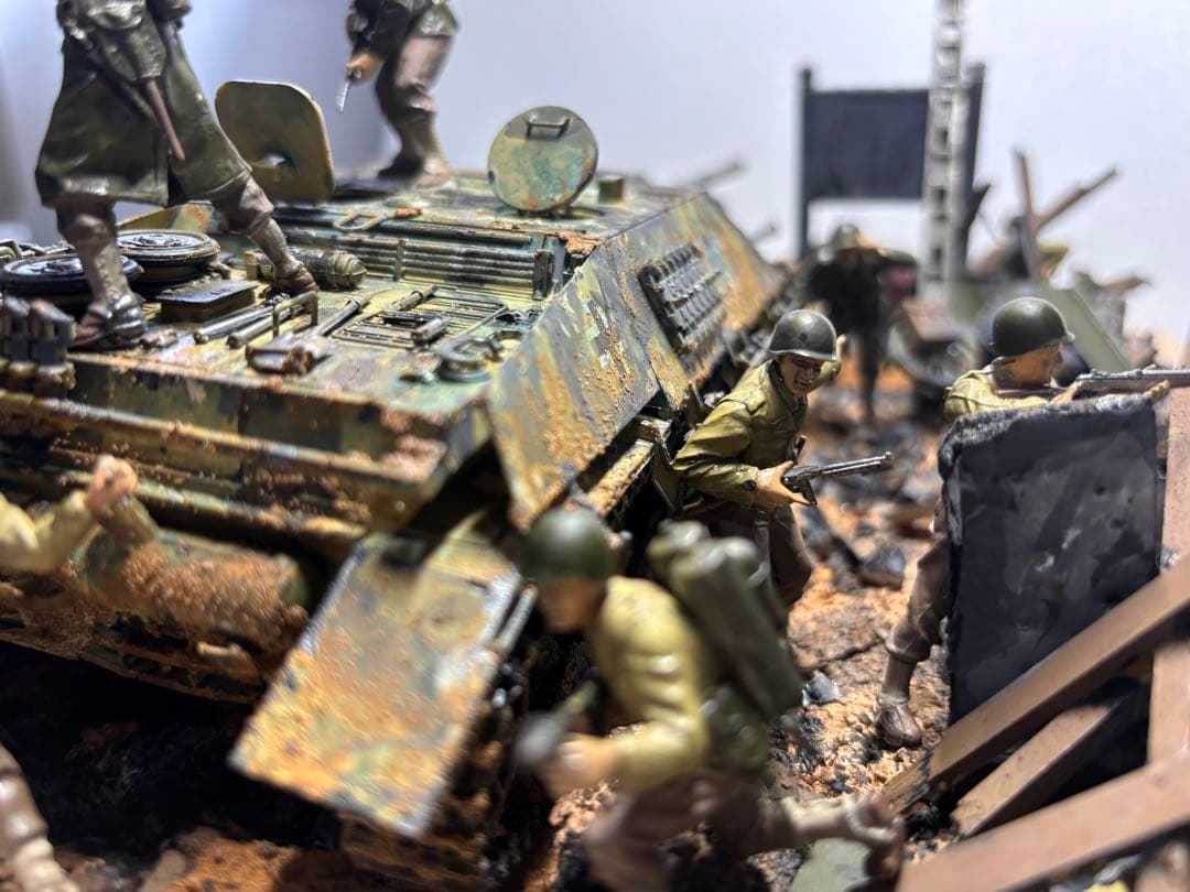 戦車　ジオラマ　ドイツ　アメリカ