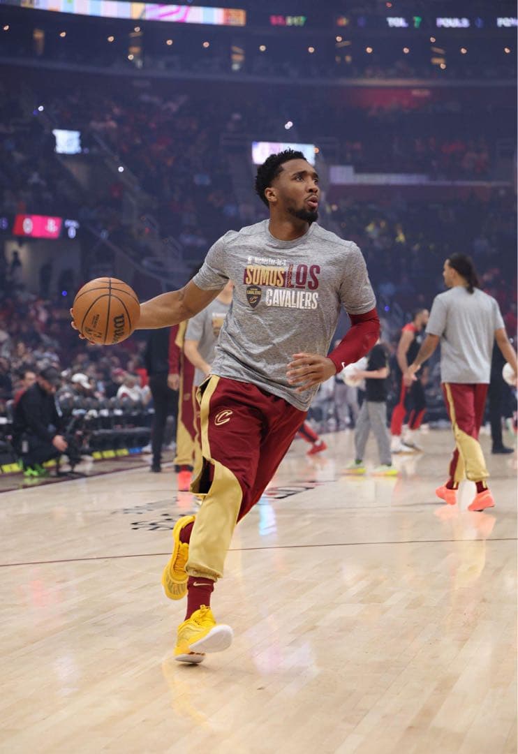 キャバリアーズNBA25シーズン選手支給品ワームアップブレイクパンツMサイズ