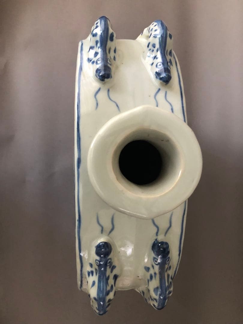 E*T様 中国陶器　青花　雲龍紋　壺　花瓶