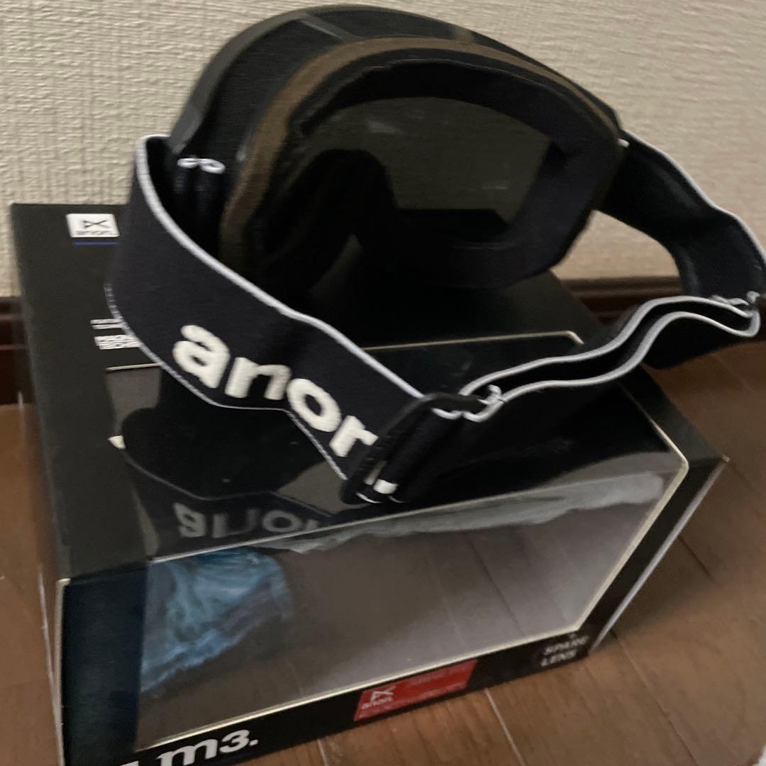 anon m3 ゴーグル 本体と付属品スペアレンズが難アリ。本体は難アリでは無い