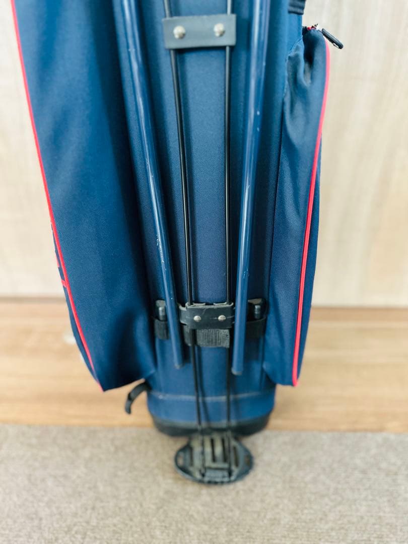 JACK BUNNY ジャックバニー　キャディバッグ ネイビー/レッド