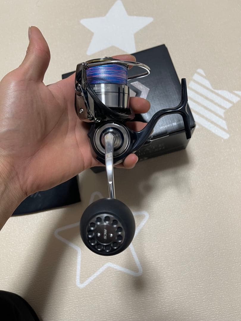 Certate スピニングリール 黒 青 収納袋付き