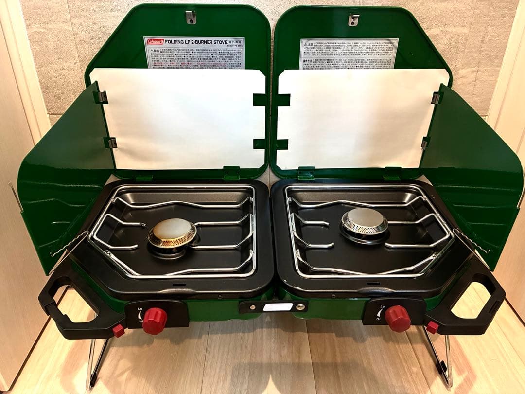 【極美品】コールマン フォールディングLPツーバーナーストーブ