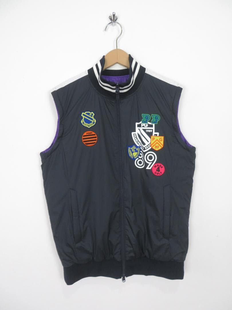 パーリーゲイツ パーテックス 中綿入り リバーシブル ジャケット 5 ベストにも