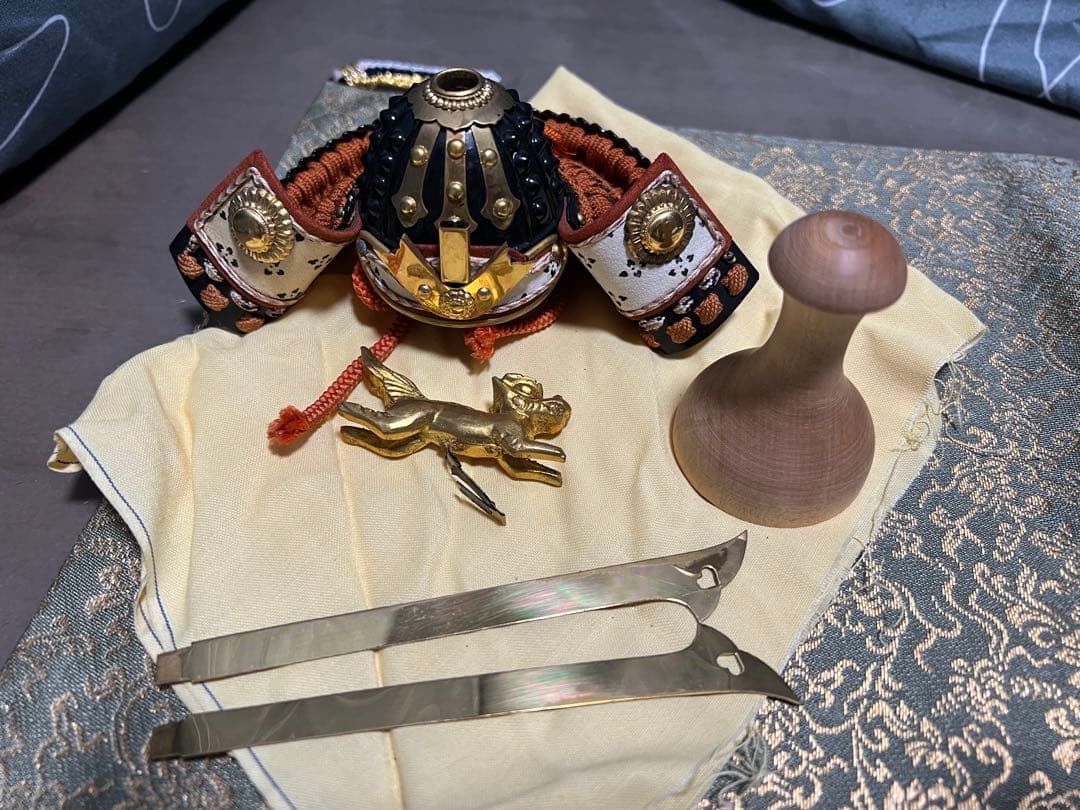 甲冑師 加藤一冑 長鍬形獅子前立兜 源頼朝 戦国武将 兜 置物