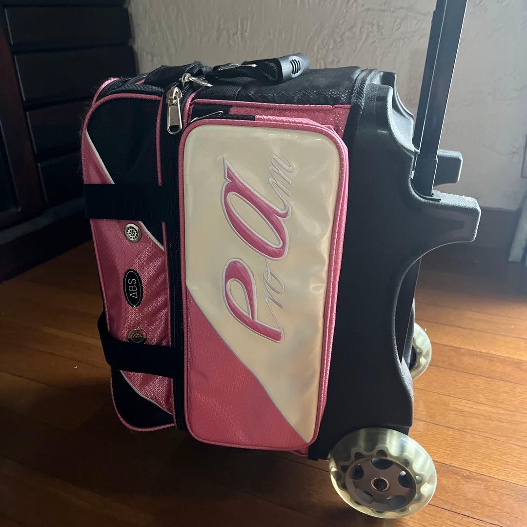 ABS ボウリング用バッグ ボール2個入りキャスター付き　その他アクセサリー