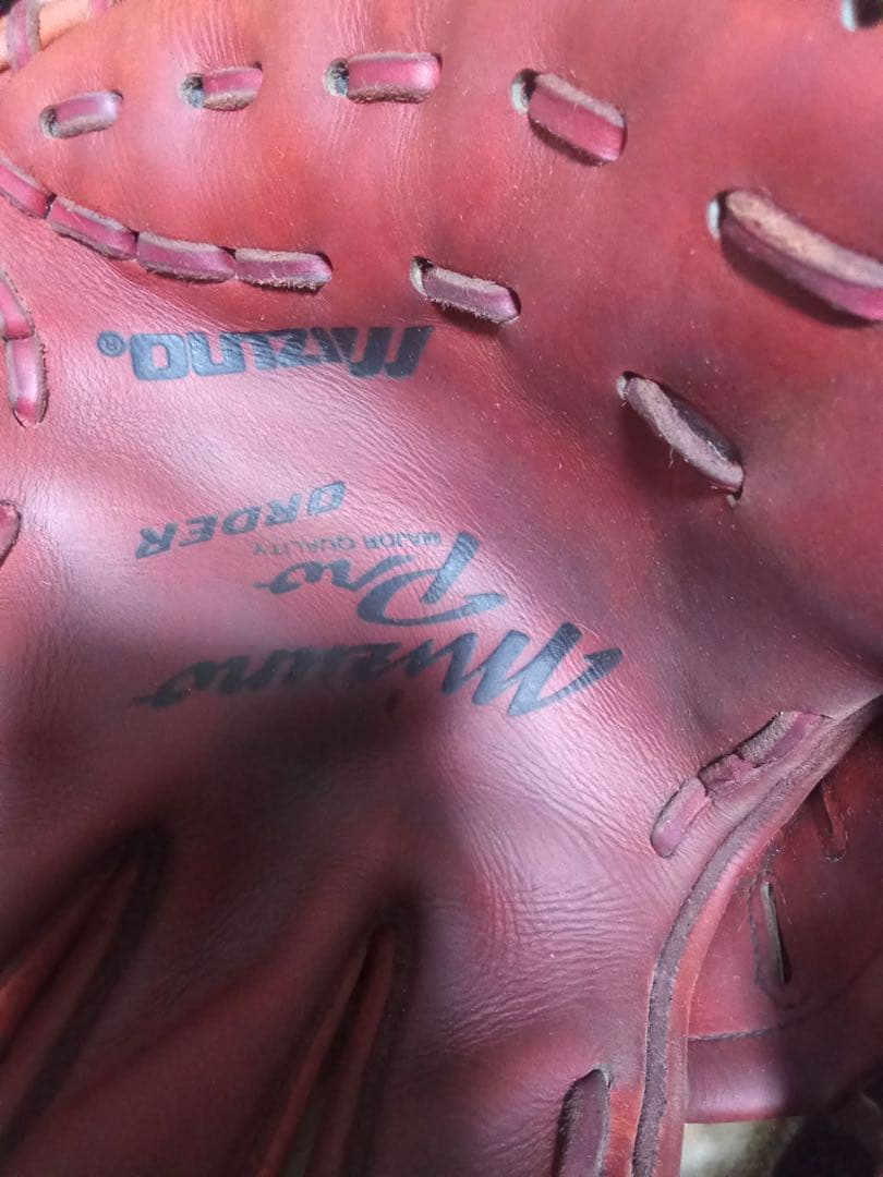 【最高峰】ミズノプロ オーダー 硬式 投手用グローブ ヨーロピアンキップ 赤