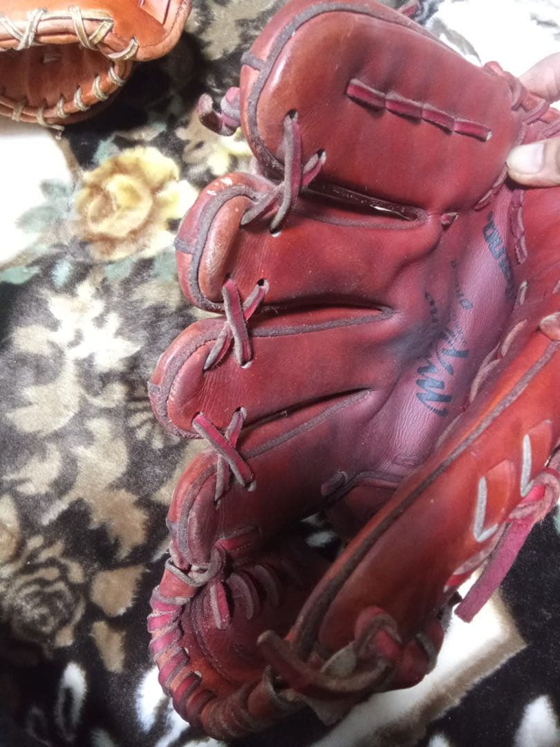 【最高峰】ミズノプロ オーダー 硬式 投手用グローブ ヨーロピアンキップ 赤