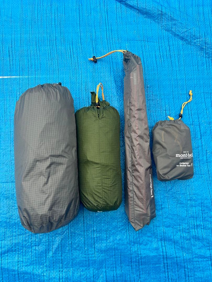 【美品】モンベル ステラリッジテント1 グリーン