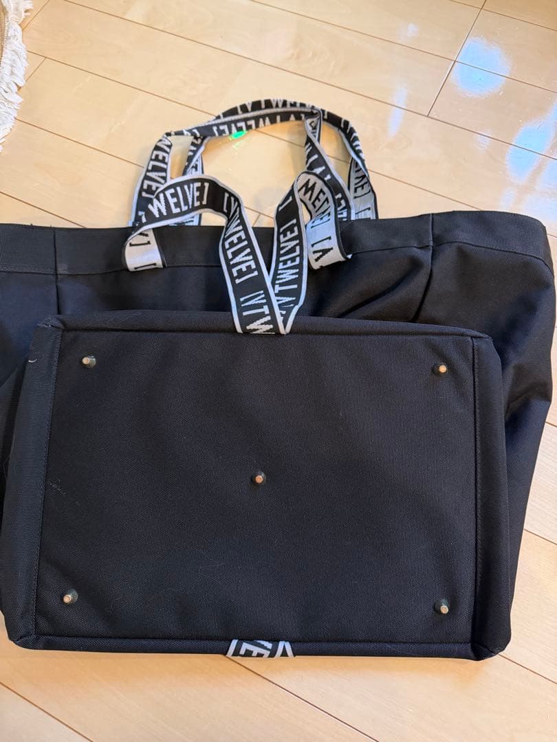 VTWELVE ブラック トートバッグ