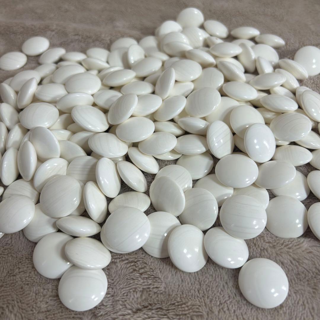 碁石　囲碁 碁笥 蛤碁石 那智黒 34号　桜特大　白180 黒181