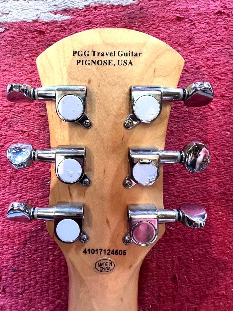 Pignose エレキギター レッド　新品弦張り替え済み　ケース付き