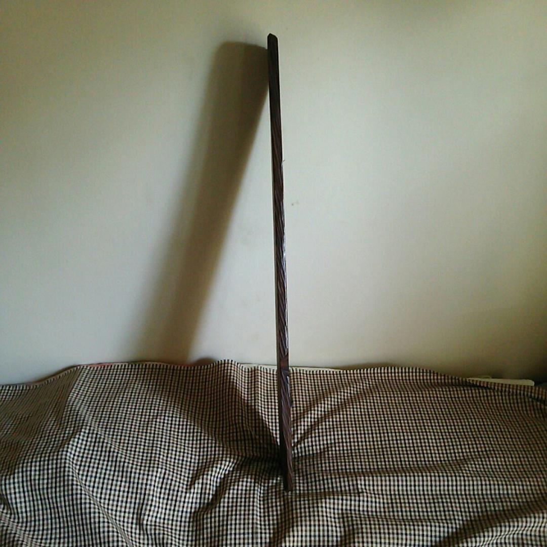 縞黒檀 掛け物 花飾り 神棚 年代物 木材 インドネシア 希少品