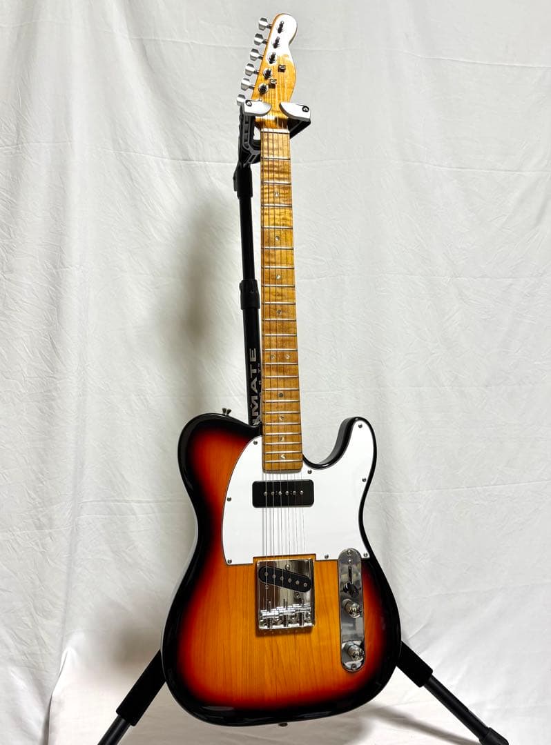 【新品弦張替済、ネックトラ杢】Bacchus テレキャスター UNIVERSE