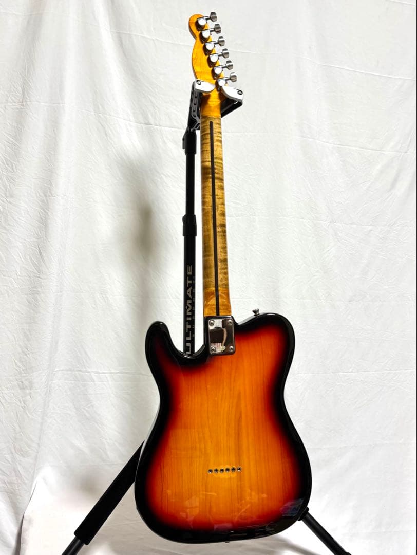 【新品弦張替済、ネックトラ杢】Bacchus テレキャスター UNIVERSE