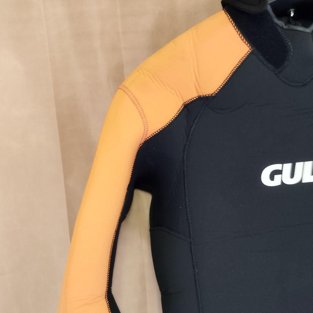 極美品　GULL ウエットスーツ サイズMLW 黒/オレンジ