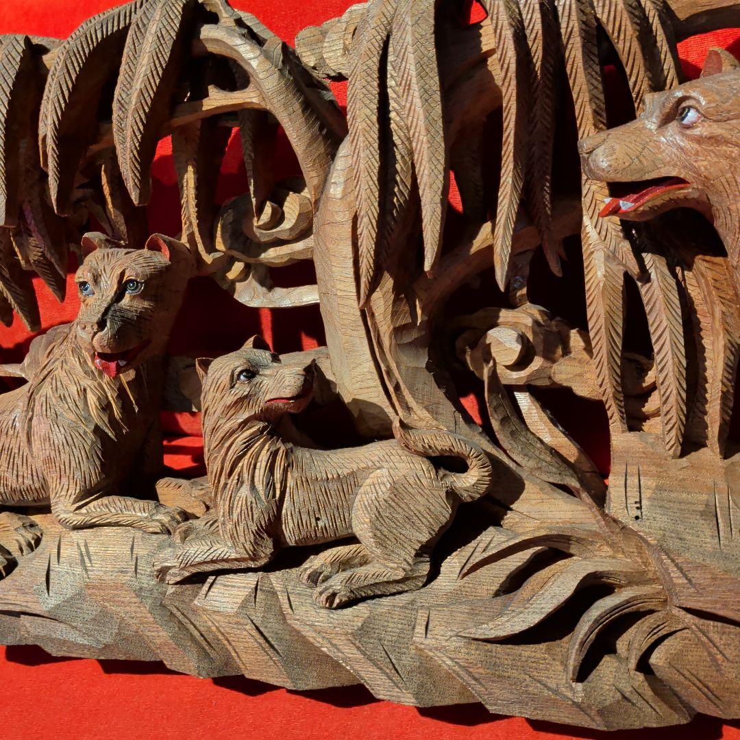 彫刻　木彫　欄間　だんじり　山車　神社仏閣　犬　動物　和柄