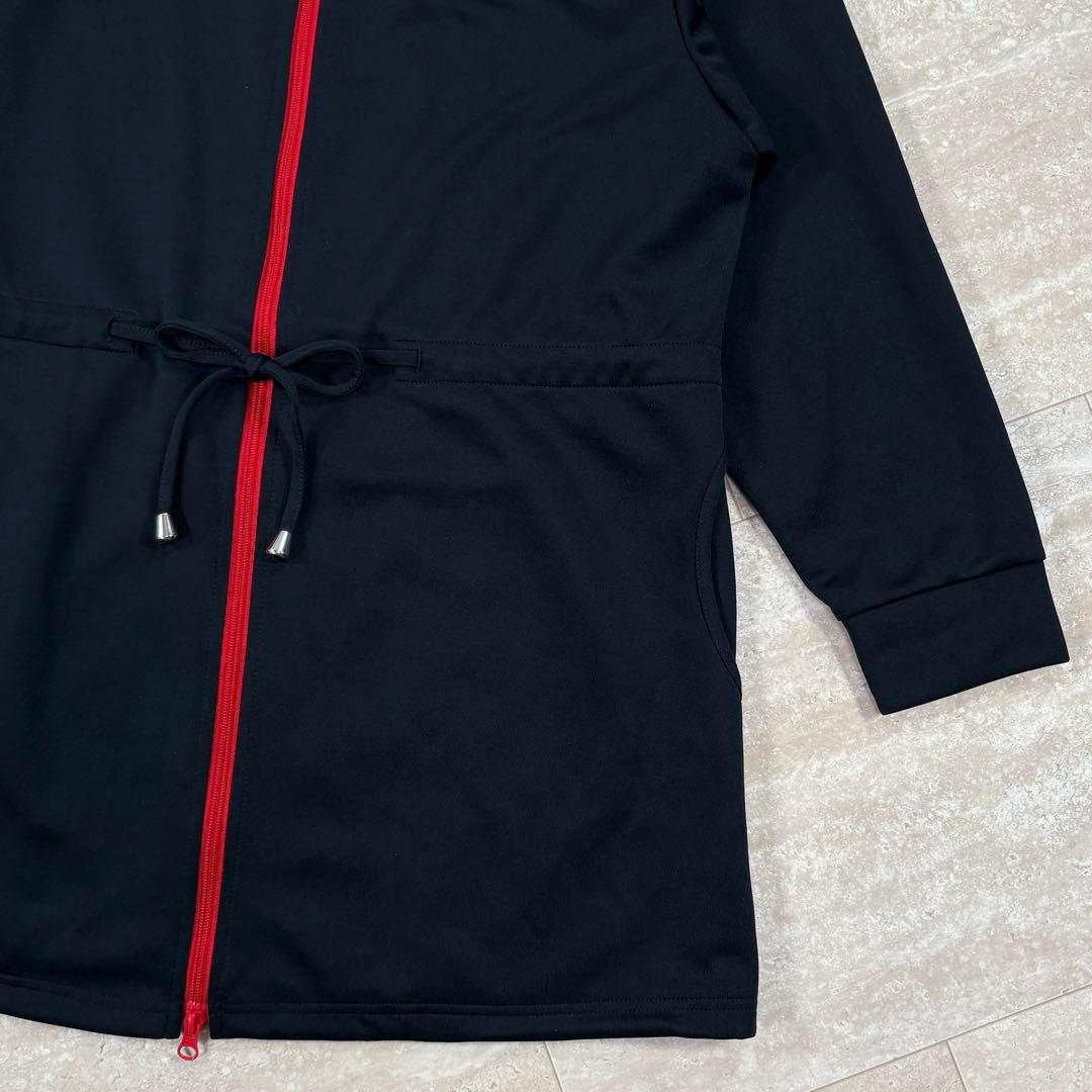 【フィラ】　ロングジャケット　フード　3Lサイズ　ネイビー　ダブルジップ