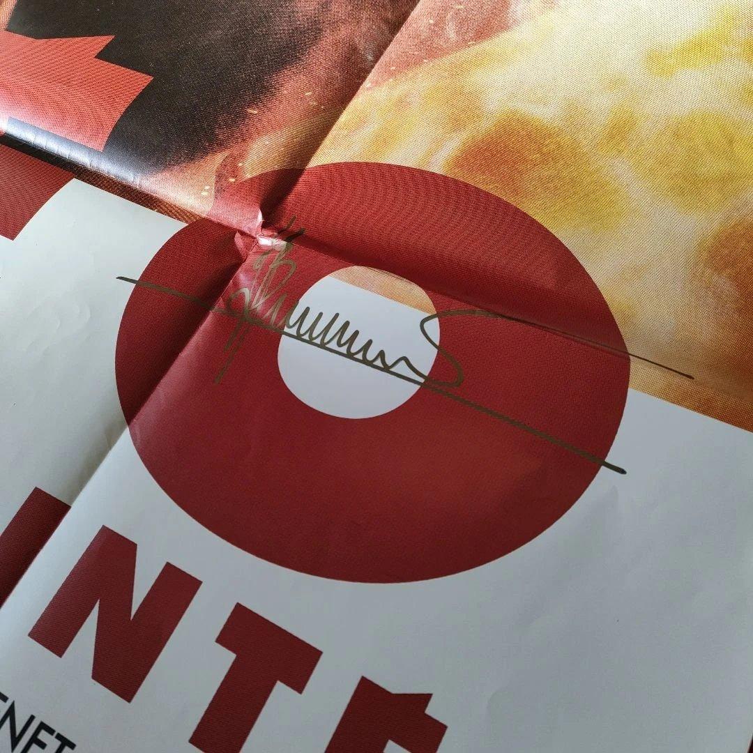 ベッソン監督直筆サイン入り「レオン完全版」本国フランス版メトロサイズポスター