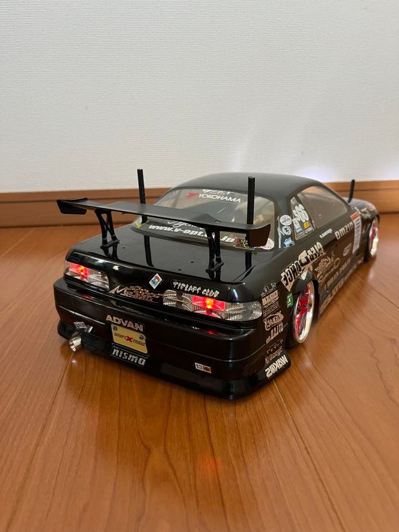 1/10 ラジコンドリフト ドリパケ S13シルビア　LED電飾付