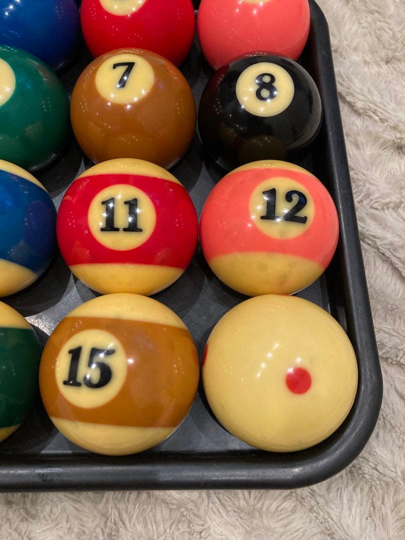 スーパーアラミスプロ TV プロカップ　ビリヤードボール　ボールトレイ付き