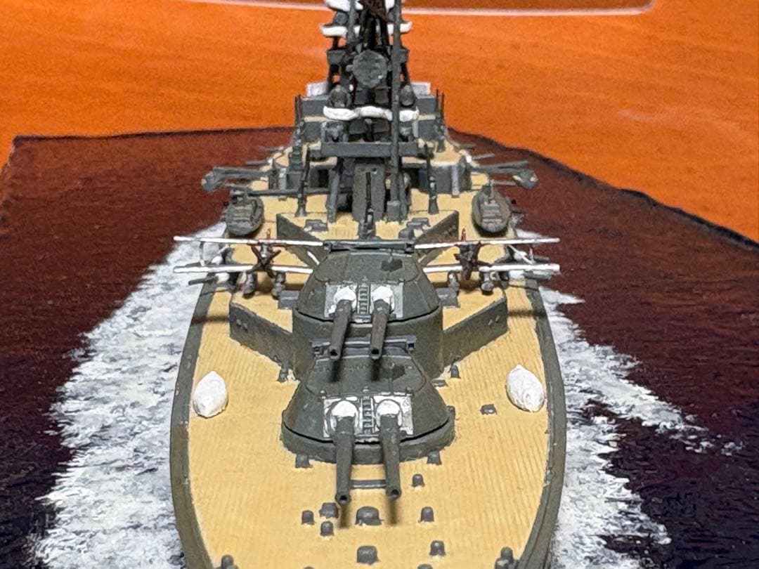 戦艦長門湾曲煙突　完成品