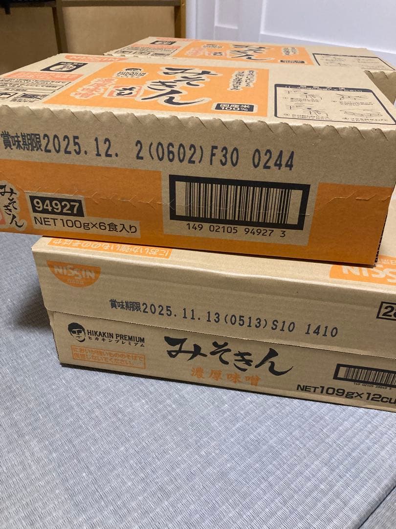 みそきん カップラーメン　みそきんメシ　各12食　　計24食セット