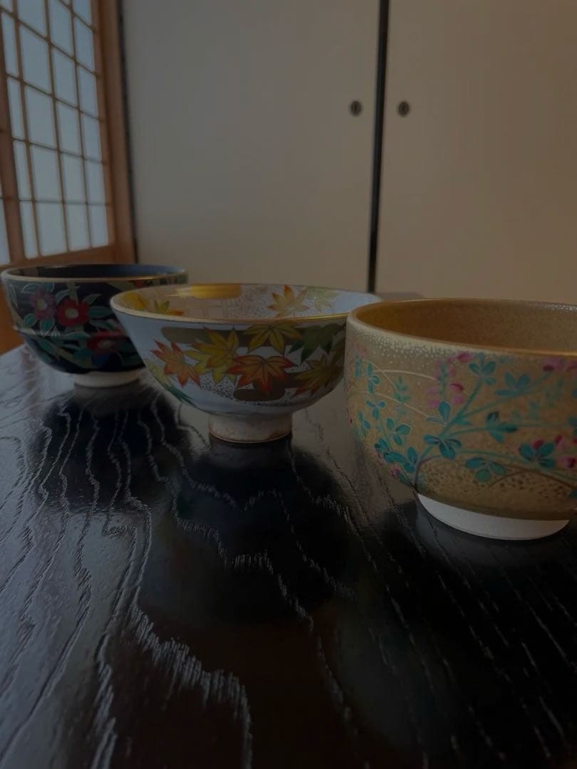 新品未使用品 桑野睦子 桑野むつ子 茶碗 京都御所 御所の花十二ヶ月セット