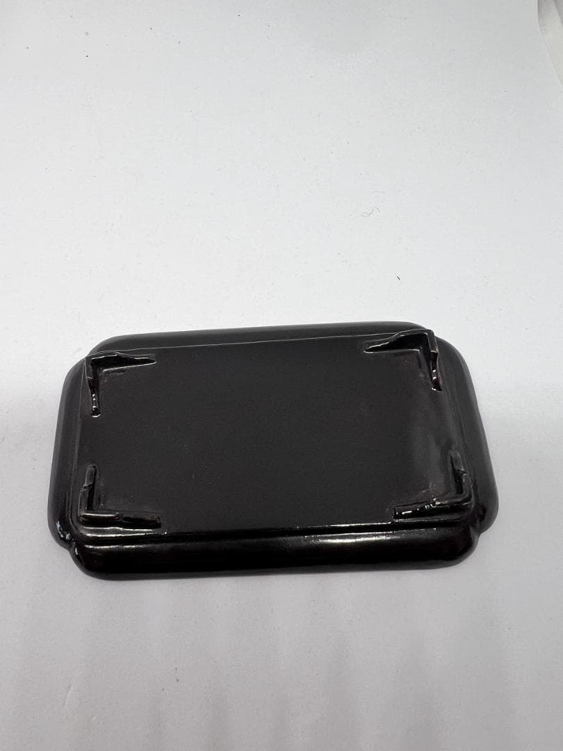 蒔絵山水紋弘盆　江戸期　共箱　漆器 金箔装飾 長方形皿 木箱付き