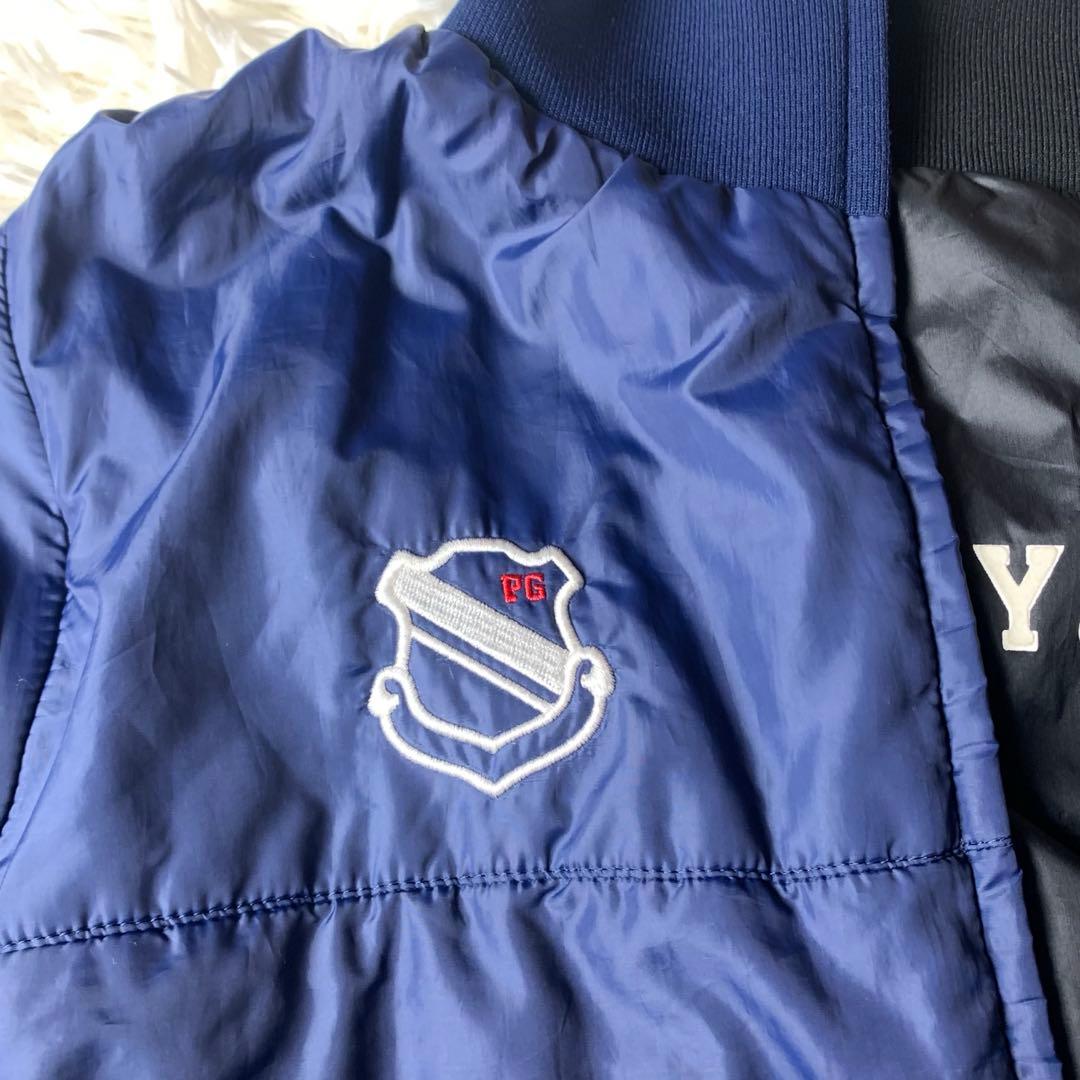 パーリーゲイツ 4WAY リバーシブル ジャケット 黒 ネイビー サイズ2