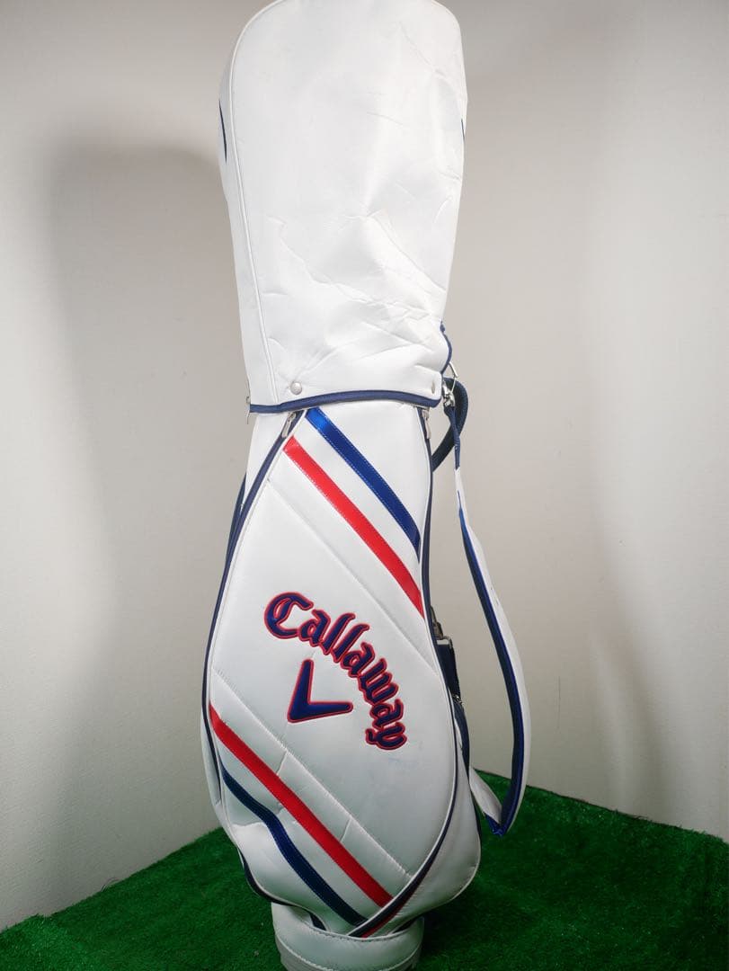 t*5様 Callaway ゴルフバッグ ホワイト レッド ブルー　トリコロール