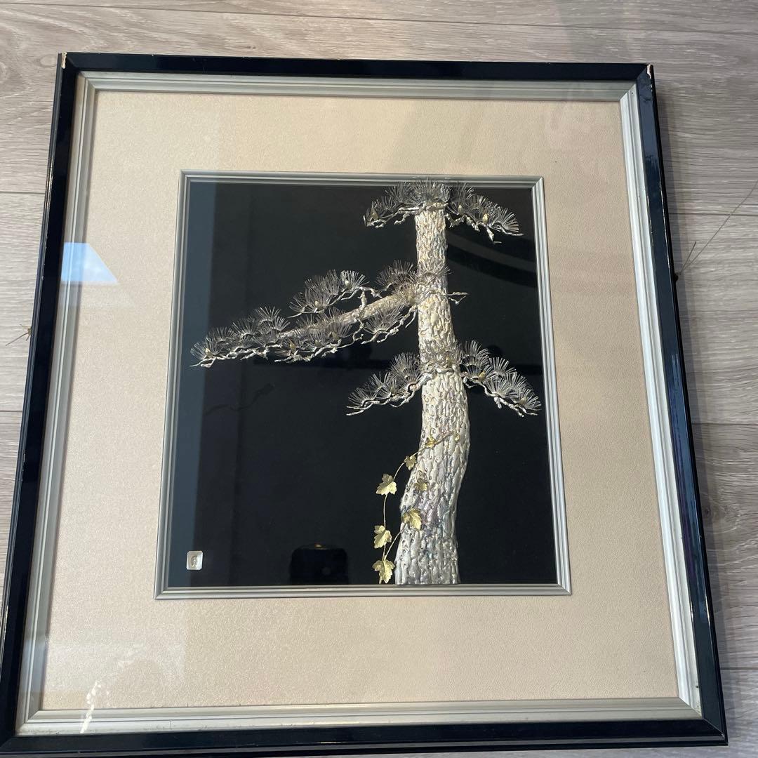 純銀　貴金属画