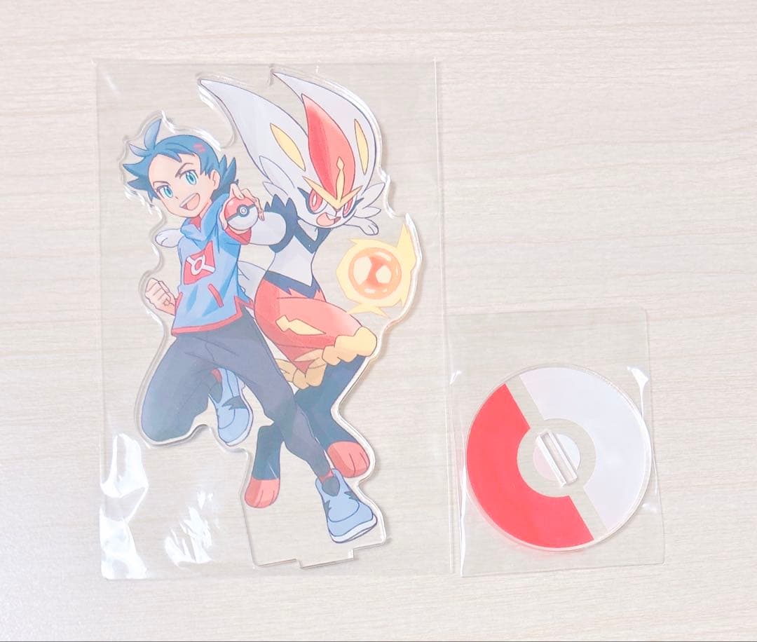 ポケモン アニポケ 100話放送記念 アクリルスタンド ゴウ エースバーン