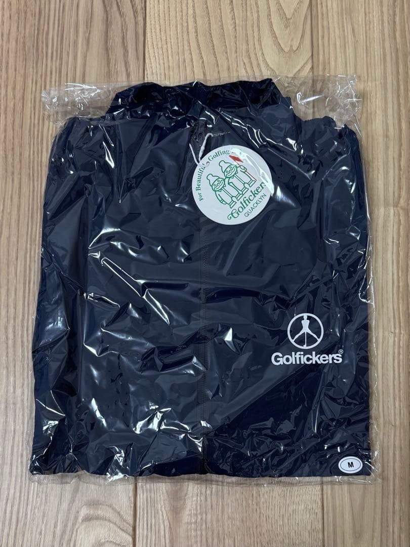 【新品】Golfickers ナイロンジャケット（紺Ｍ）