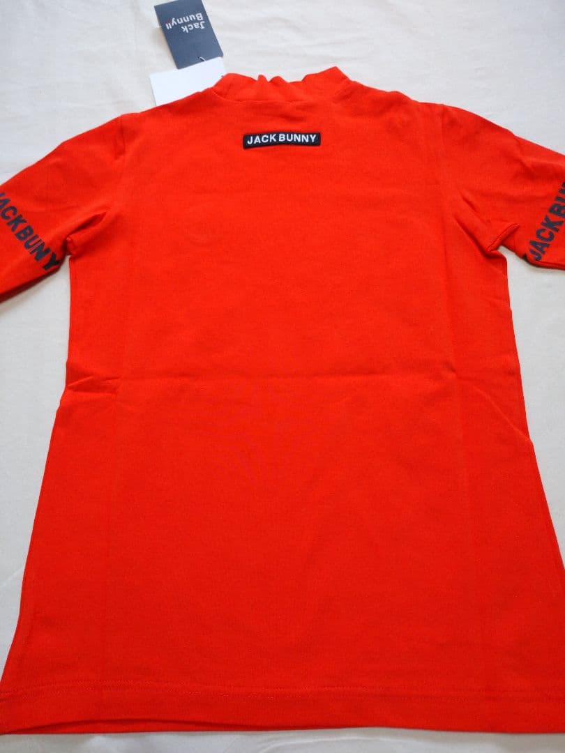 モックネック長袖シャツ レディース ゴルフ オレンジ 0サイズS ジャックバニー