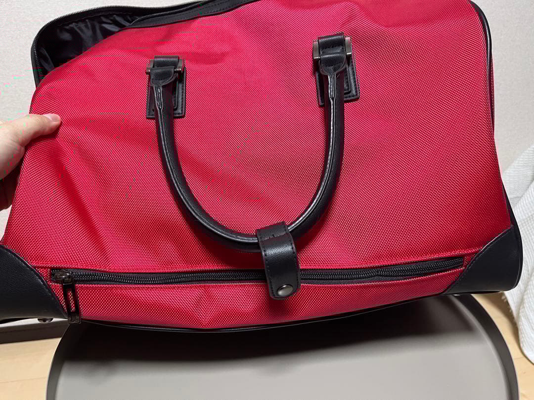 haruランバンスポール　赤 ナイロン　ボストンバッグ　ゴルフ