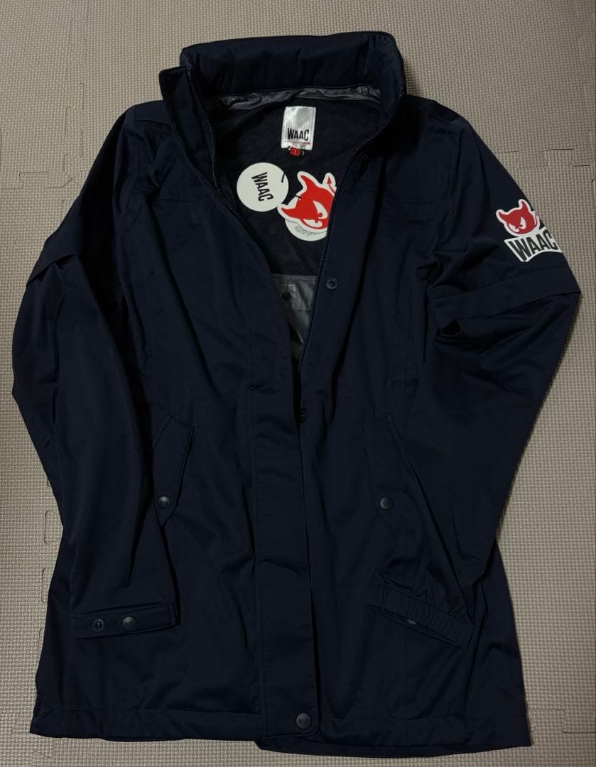 waac ナイロンジャケット　レイン　ブルゾン　ゴルフウェア　ワック　撥水