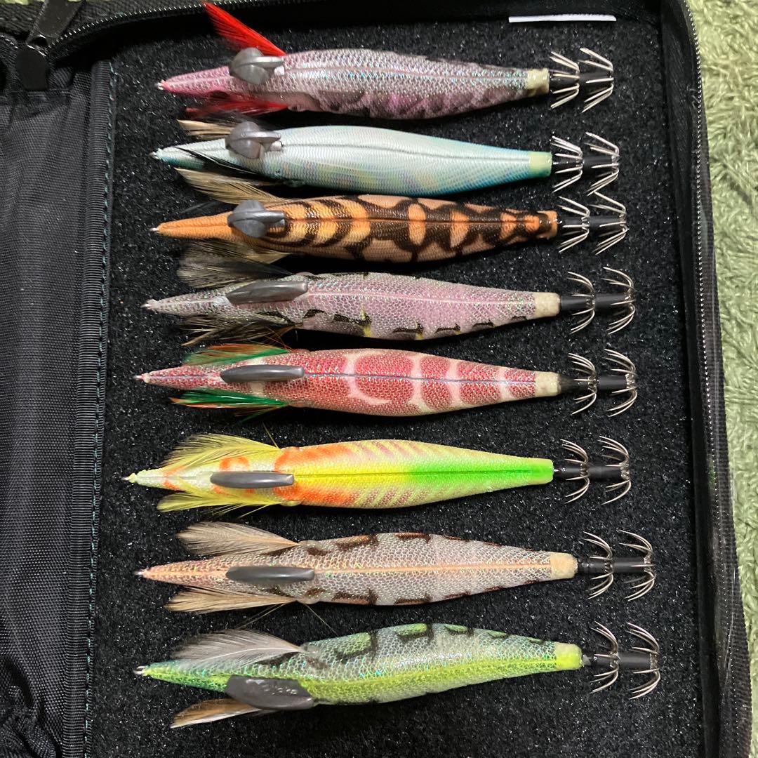 プロスペック、エクスペクト　エメラルダスエギケース　アオリイカ　エギングセット