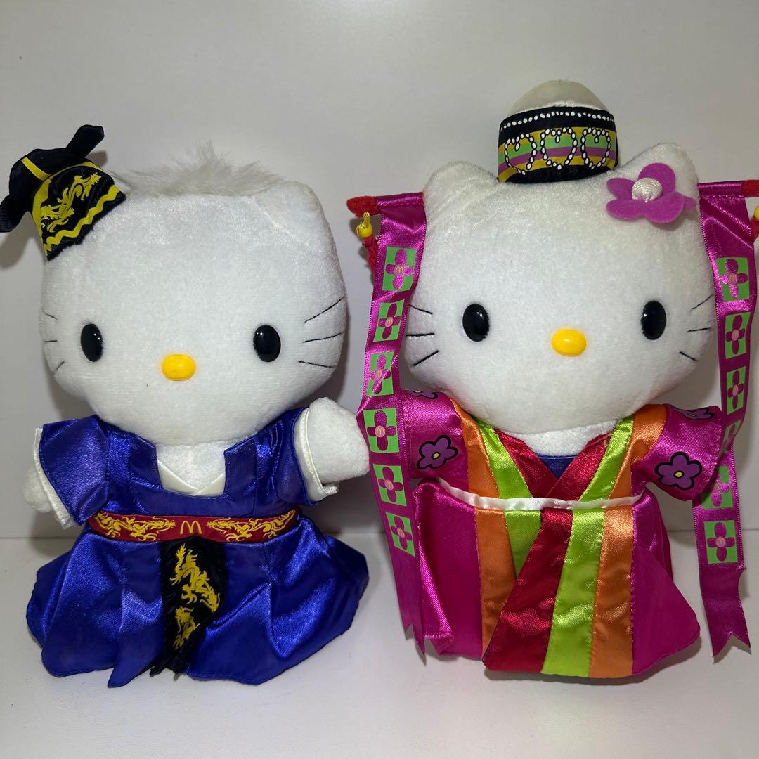 ハローキティ　ぬいぐるみ　8体セット　サンリオ　宇宙服　ドレス　和服　和装