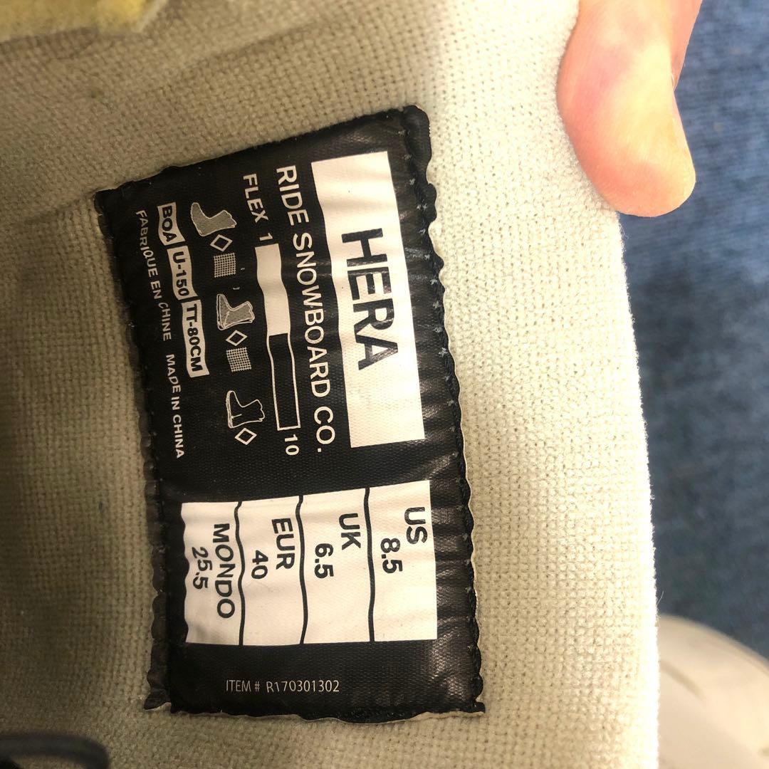 RIDE HERA レディースブーツ 25.5cm ヘラ　ダブルボア Boa