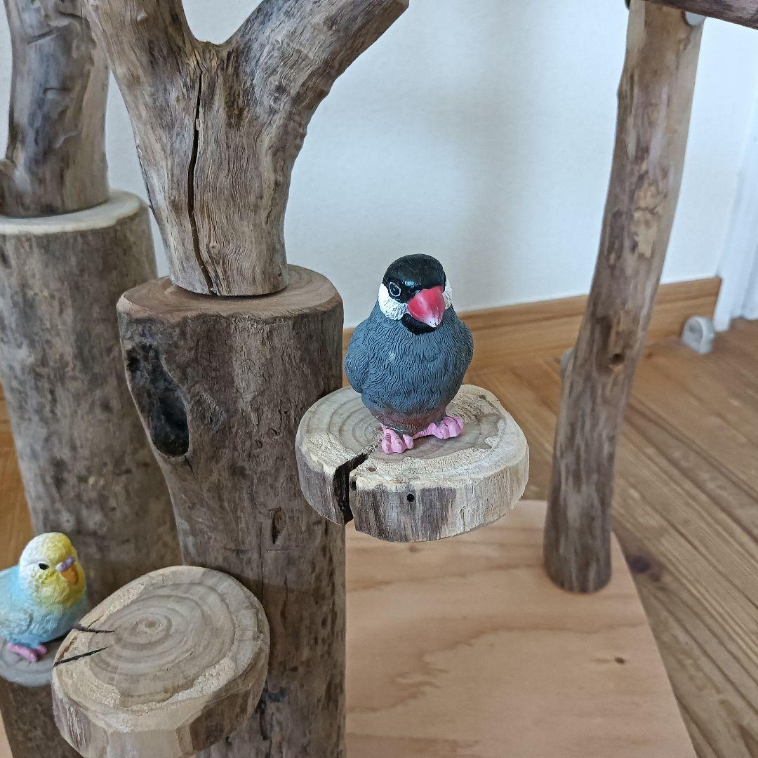 バードアスレチックジム大型 ③ 天然木 自然木 流木 インコ おもちゃ