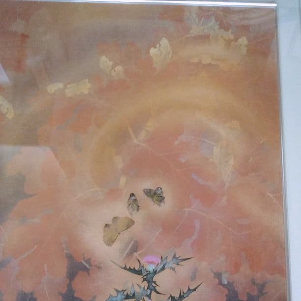 日本画　仲林敏次作　50号