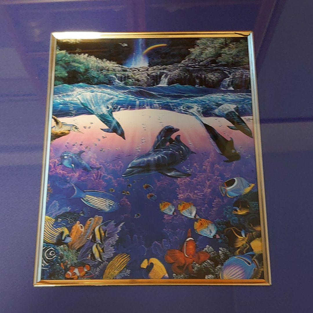 ラッセン画　額付き　　★