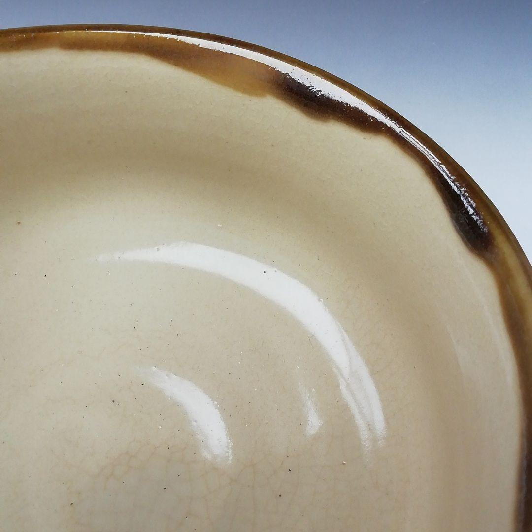 Ｔ５９　茶碗　『壷屋焼』『新垣勉』　共箱　抹茶碗　茶道具