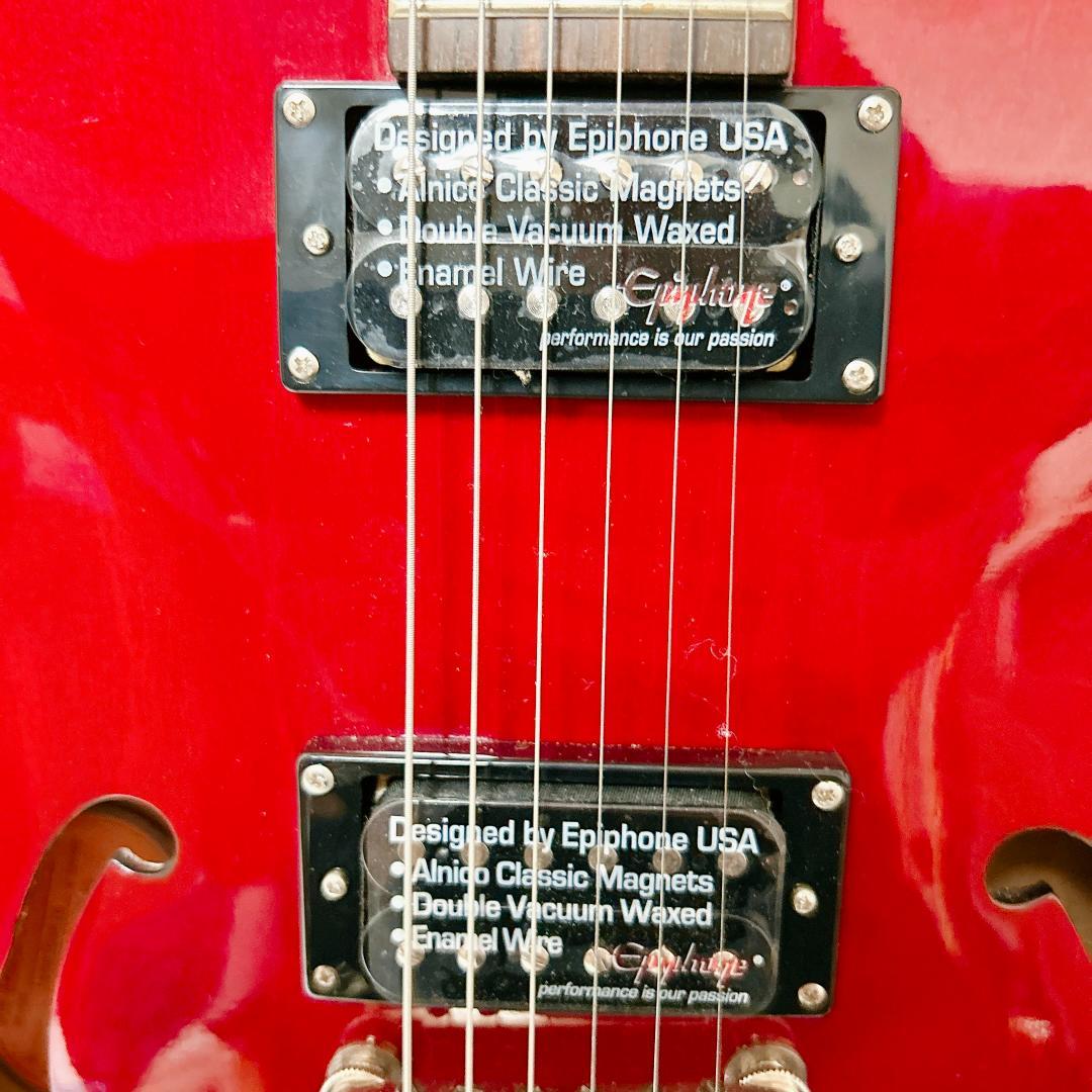 美品 Epiphone エピフォン Dot studio ドットスタジオ レッド