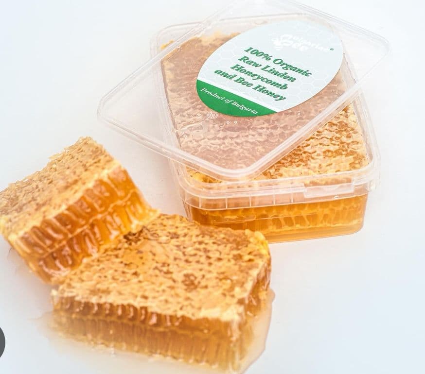 2.1kg. 350gx6個リンデンコムハニー巣蜜.生オーガニックリンデン巣蜜
