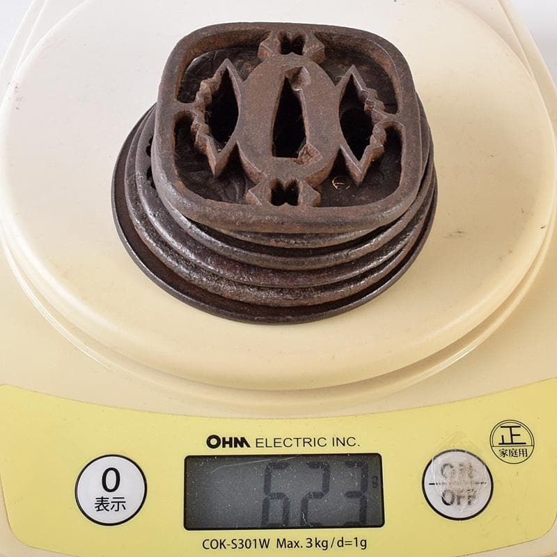 武具　刀装具　古鉄　鍔　塗金　在銘など　6点まとめて　M　8251