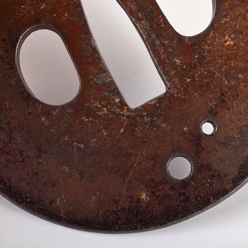 武具　刀装具　古鉄　鍔　塗金　在銘など　6点まとめて　M　8251