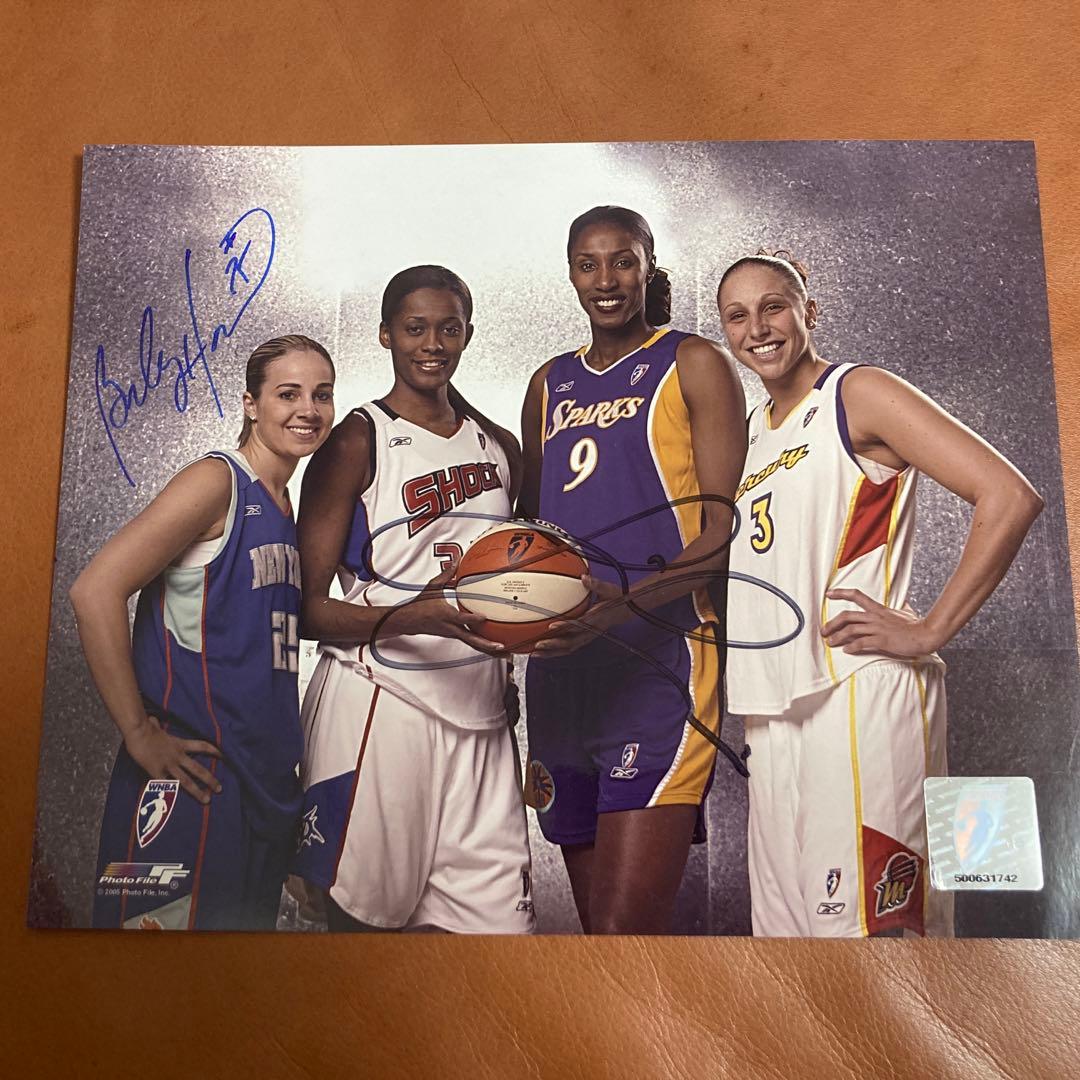 WNBA Lisa Leslie & Becky Hammon サイン入り写真
